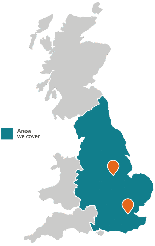 Areas we cover